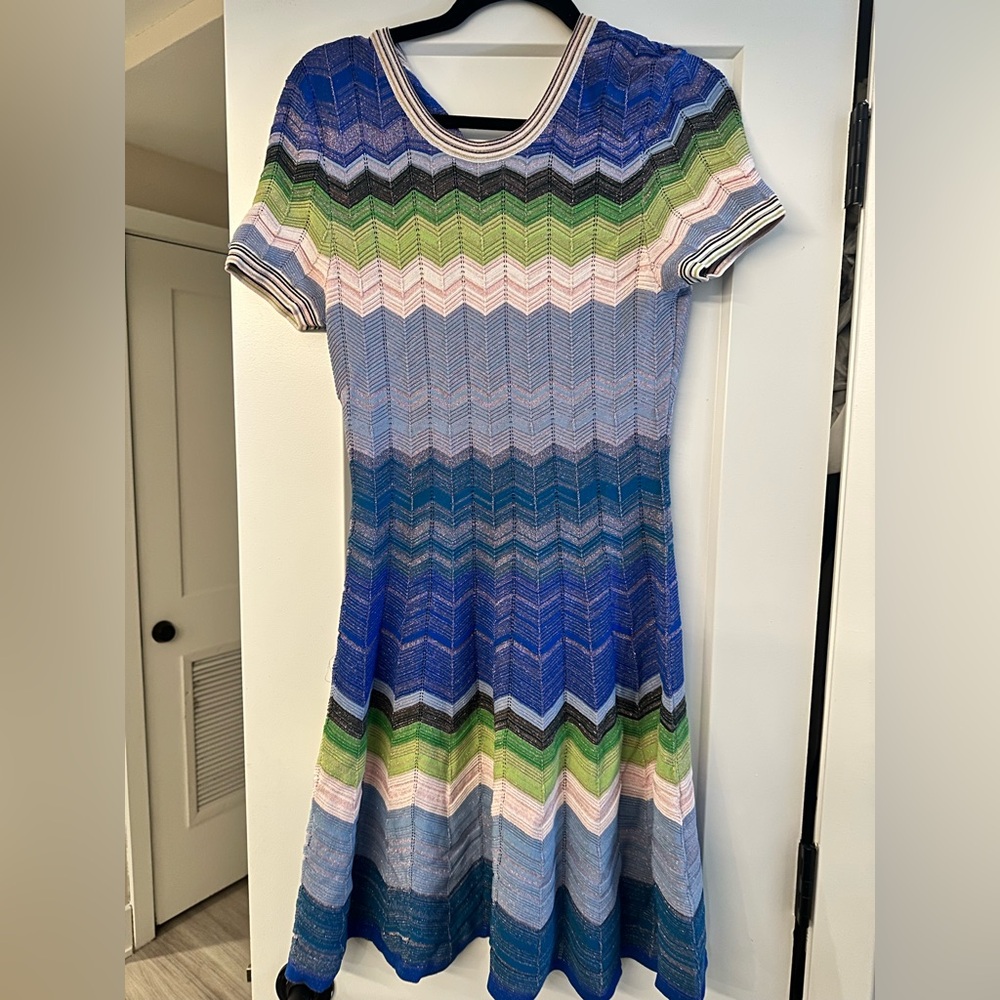 Milly Multicolor Chevron women’s knit Dress